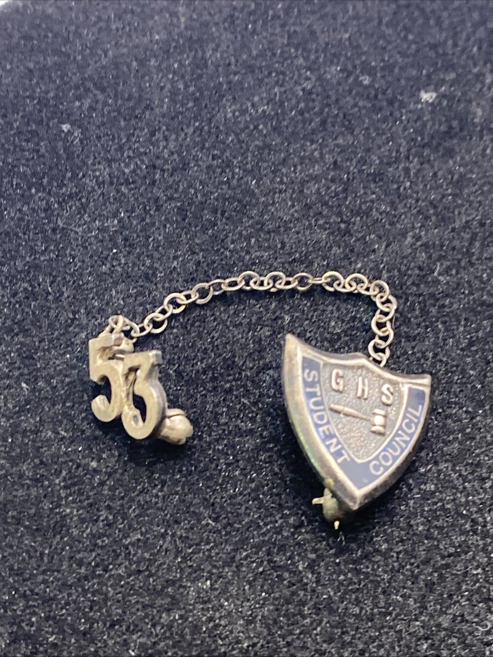 Vintage 1953 GHS Student Council Lapel Pin
